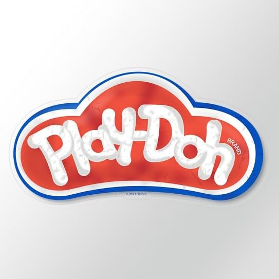 CafePress Play Doh Classic Logo Large Die Cut Sticker, 8.75" x 8.75" Clear