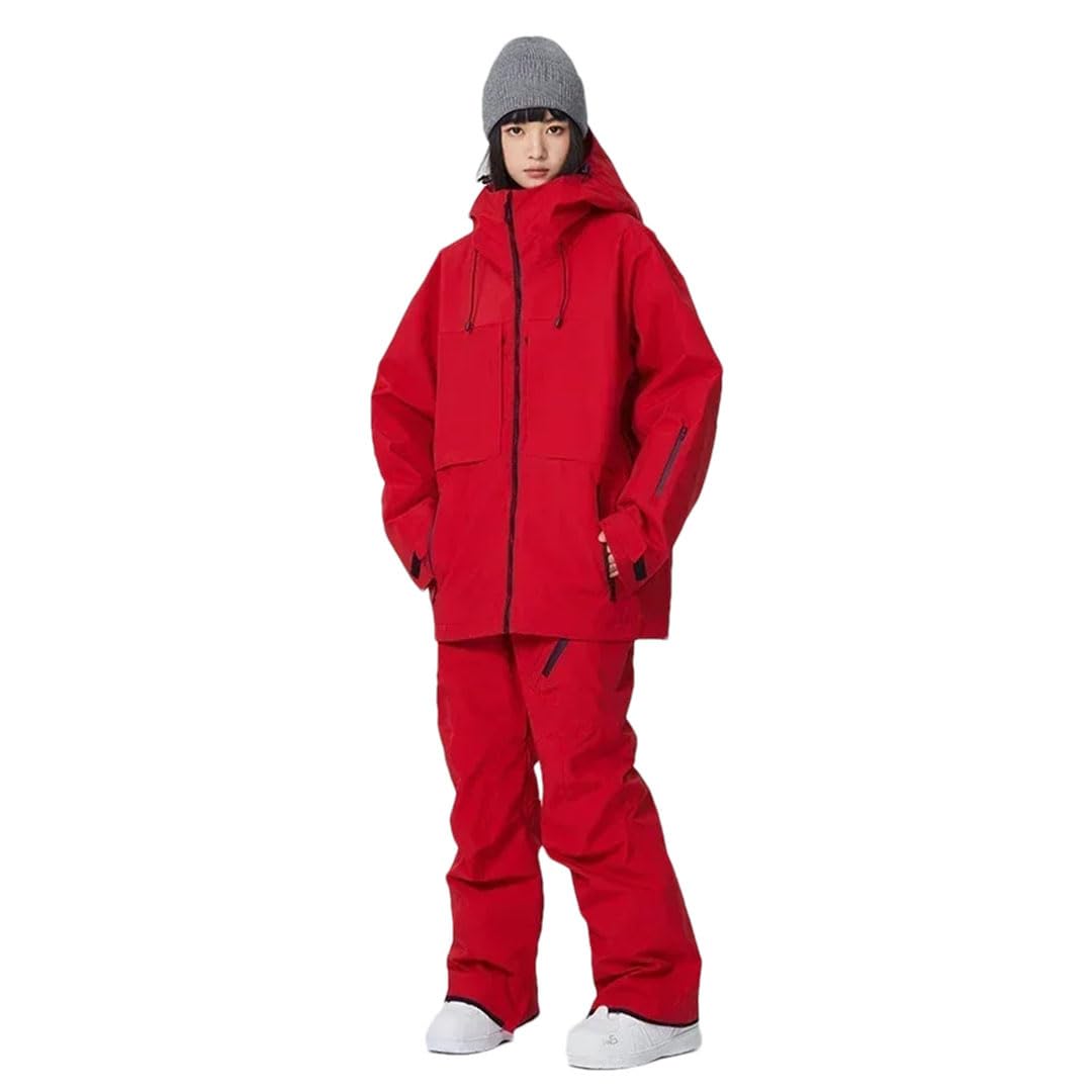 Unisex Outdoor Ski Suits Snowboard Sci Tuta Sport Impermeabile Neve Felpa Con Cappuccio Vestiti Pantaloni Set