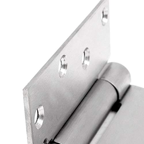 Jinyuanchao 4Inch Self Closing Hinges,Door Hinge Auto Close Hinge Outlet Hardware Adjustable Spring Loaded Hinges For Commercial Grade Self-Closing,4Pack #TOP3