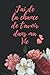 Produktbild J'ai de la Chance De T'avoir Dans Ma Vie: Joli cadeau original pour femme, fille, maman | idée cadeau danniversaire, saint valentin, noel, christmas ... de Notes | Notebook | taille 6 x 9 pouces