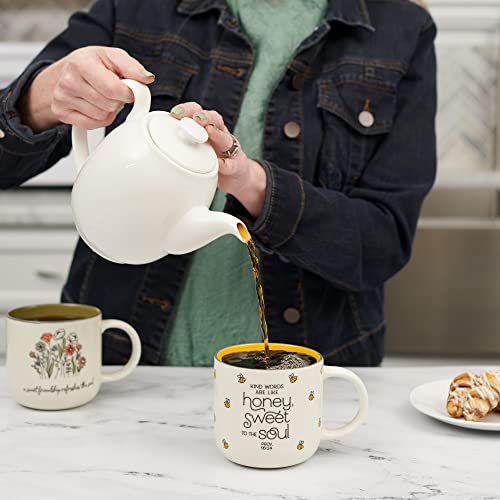 Set 2 Mugs de Cerámica Grandes Amarillo 15 oz miniatura 6