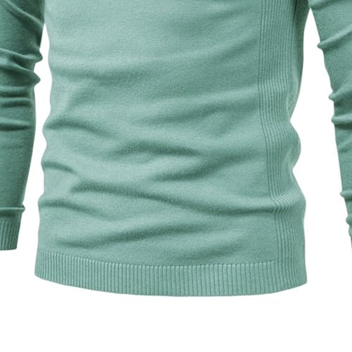 Men's Slim Fit Turtleneck Ribbed Solid Color Knitted Pullover Tops Long Sleeve Casual Knit Sweaters4
