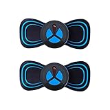 JACUBA Portable Massager, Mini Neck Massager, Electric Massager, Cervical Massage Pads Relieve Pressure of The Whole Body(2-pcs)