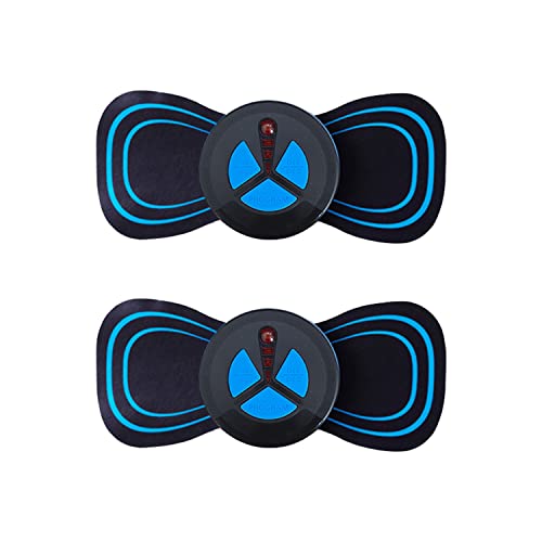 JACUBA Portable Massager, Mini Neck Massager, Electric Massager, Cervical Massage Pads Relieve Pressure of The Whole Body(2-pcs)