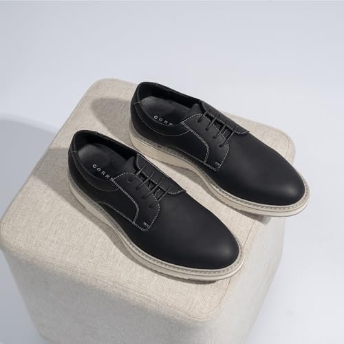 Image of CGRRBW Mens Dress Shoes Casual Oxford Shoes Dress Sneakers Fashion Comfortable Work Business Office Shoes