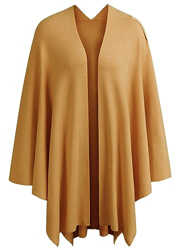 Image of PULI Womens Cross Front Poncho Shawl Wrap Elegant Wedding Formal Gift