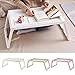 Portable Foldable Laptop Table, Adjustable Bed & Sofa Desk for Eating, Studying, and Working, with Folding Legs, Computer Workstation Riser, BL(Bl)