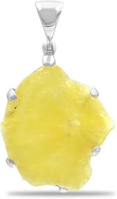 Starborn Rough Gemstone Sterling Silver Pendant - Large
