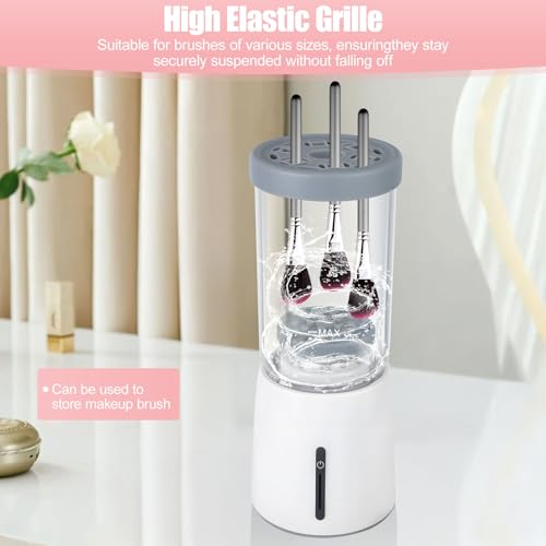 Electric Makeup Brush Cleaner, Automatic Cleaning Tool, IP65 Waterproof Auto Makeup Brush Cleaner, Suitable for Cleaning Makeup Sponges and Brushes - Thumbnail 6