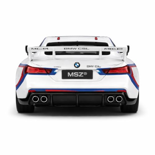 Image of Wizplex MSZ Official Licensed BMW 3.0 CSL Diecast Model Car 1:32 Scale | Light & Sound | Pull Back Action | Metal Sports Toy | Collectible Display & Gift