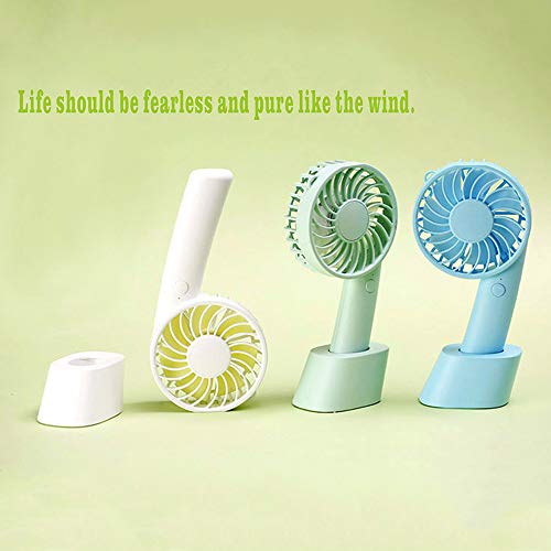 Splenssy Draagbare mini-ventilator USB Small Desktop Silent Holdable Fans Blauw - Image 8