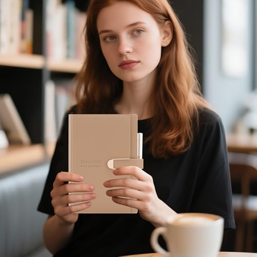 Akademischer Terminkalender 2026, Tag pro Seite, A5, Januar 2026-Dez. 2026, Tagesplaner, Terminplaner mit Stift, Hardcover Agenda, Planer mit Aufklebern, Innentasche, hochwertiges dickeres Papier