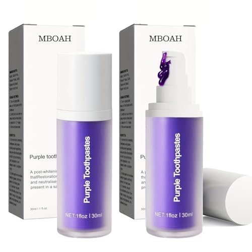 VIDSTW 2 Pièces Dentifrice Blanchissant Pompe Dentifrice Blancheur Ingrédients Naturels Blanchisseur de Dents Blanchiment Doux 30 ML Whitening Toothpaste Correction Couleur pour Teeth Whitening