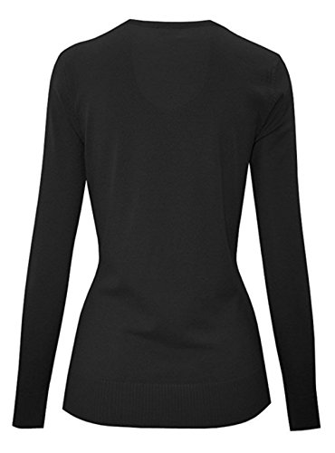 Women's Solid Basic Stretch Button Down Knit Sweater Cardigan3