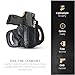 Black OWB Leather Holsters for Pistols Optic Ready Right Hand. Fits for Sig Sauer P365/P365 XL. Leather Gun Holsters