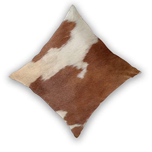 Asefcnxkjii Set Of 2 Decorative Pillows Covers Color Brown Cowhide Cow Skin Print Fashion Home Sofa Cushion Cover Throw Pillowcase Gift For Couch Indoor Bed,18 X 18 Inche #TOP2