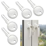 5Pcs Window Keys Replacement Universal, UPVC Window Handle Key Compatible with Securistyle Windows Lock