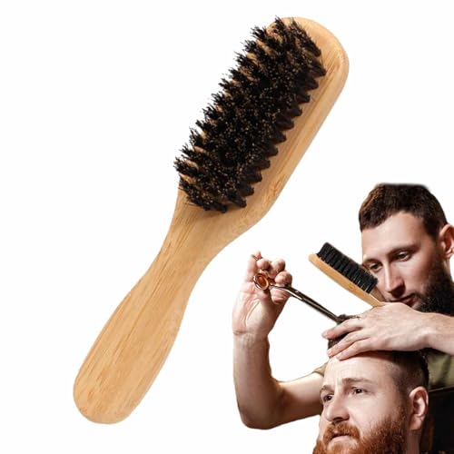 Masculino alisador de barba – Peine y cepillo de cuidado calentado | Herramienta 2 en 1 para peinar el bigote con tecnología anticalcáreo