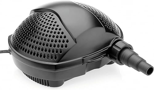 Pontec 51180 PondoMax (Eco 14000) Filterpumpe Teich, Wasserfall, Filteranlage, Teichpumpe für Außen, Energieeffiziente Bachlaufpumpe zur Filtereinspeisung, 10 m Kabel