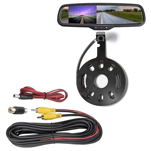 EWAY Rear View Mirror Camera with 4.3” Monitor for Jeep