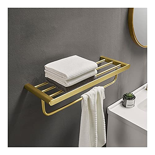 Porte-serviettes de salle de bain brossé anti-humidité à bras pivotants