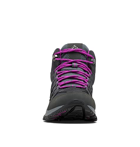 Columbia womens Crestwood Mid Waterproof Boot Hiking Shoe, Graphite/Bright Plum, 7 US by Columbia - Used condition - Image 6