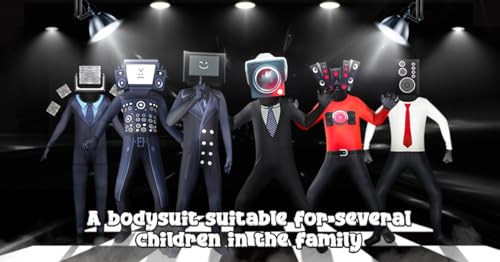 Prinlky Boys Cosplay Party Bodysuits with Headwear Cartoon Game Outfit for 5-12 Years Kids - Thumbnail 3