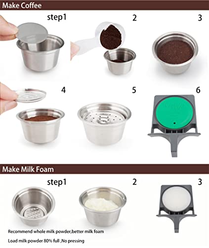 Capsulone Refillable Coffee Capsule Milk Pod Fit For Dolce Gusto Cafe Maker Cream Reusable Filter Compatible With Nescafe Dolce Gusto #TOP4