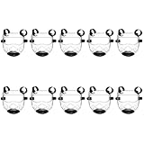 Angoily Taekwondo Mask, 10pcs Clear Kickboxing Sparring Headgear, Breathable Martial Arts Face Protection, Adjustable Strap for Men & Women, Detachable Thickening