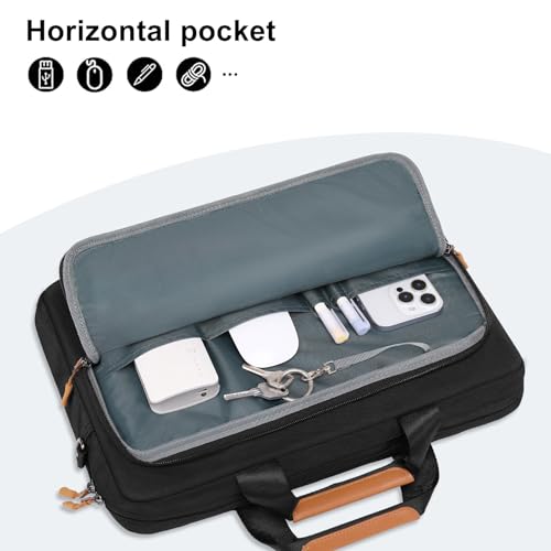 Maletín para Laptop Mosiso de 16 pulgadas Negro miniatura 6