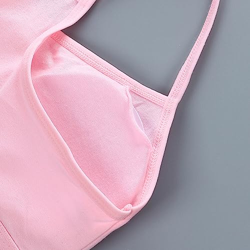 4PCS Girls’ Training Bra Girls Cotton Training Bras Breathable Sports Cami Bras Strap Bralette3