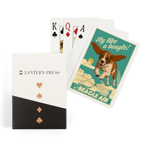 Lantern Press Beagle, Baraja Poker 52 Cartas
