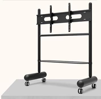 Universal TV Stand, Universal TV Stand TV Stand for Bedroom Height-Adjustable Mobile TV Stand with Wheels, Rolling TV Cart with Tilt Floor TV Stand with Shelf, 110 Lbs Capacity Universa