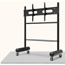 Universal TV Stand, Universal TV Stand TV Stand for Bedroom Height-Adjustable Mobile TV Stand with Wheels, Rolling TV Cart with Tilt Floor TV Stand with Shelf, 110 Lbs Capacity Universa