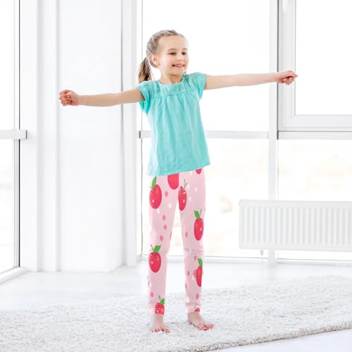 polka dot toddler girl red leggings