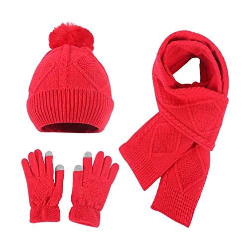 Gants écharpe bonnet tricotés contre le froid et vent hivernal - 2
