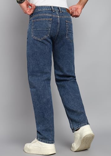 Image of JAAR Men's Baggy Jeans - Relaxed Fit Streetwear Denim Pants | Oversized Wide-Leg Mid Rise Jeans
