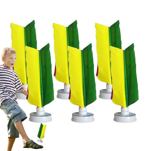 Bien hecho Kick Shuttlecock - 6 juguetes coloridos de plumas de 13 cm/5,12 pulgadas, juego de ejercicios de pie, juego de ejercicio de pie al aire libre chino, colorido juguete deportivo para patear