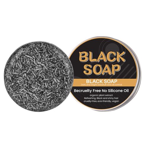 Gray Hair Reverse Shampoo Bar, Gray Beard Coverage Soap, Mane Root Activator Shampoo for Men and Women, Gray Hair Coverage Soap, Moisturizing Strengthening Shampoo (1)