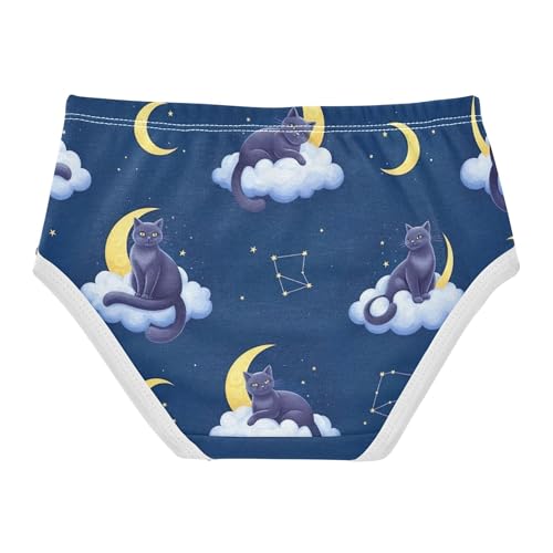 Cats Clouds Starry Blue Girls Underwear Toddlers 2t Cotton Cute Panties Girl Durable Briefs Kids Undies2