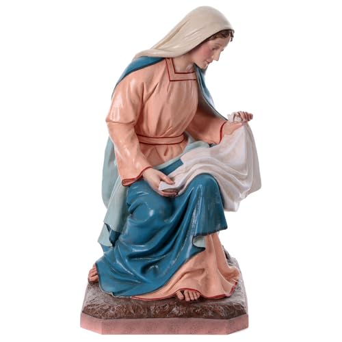 Holyart Virgin Mary nativity scene statue in fiberglass OUTDOORS h 165 cm
