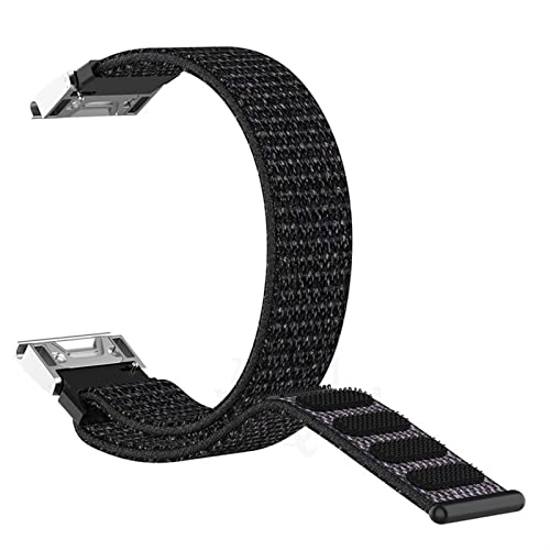 Bracelet nylon 26mm agate de haute qualité pour montre Garmin Fenix 6X Pro et D2 Bravo