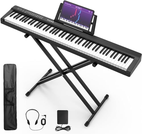 Digital Piano 88 Key Full Size Semi Weighted Electronic Keyboard Piano Set with Stand,Built-In Speakers,Electric Piano Keyboard with Sustain Pedal,Bluetooth,MIDI/USB/MP3 for Beginners Adults-A1 Digital Piano 88 Key Full Size Semi Weighted Electronic Keyboard Piano Set with Stand,Built-In Speakers,Electric Piano Keyboard with Sustain Pedal,Bluetooth,MIDI/USB/MP3 for Beginners Adults-A1