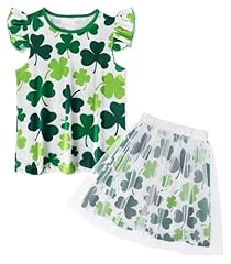 St.patrick Shamrock Green White