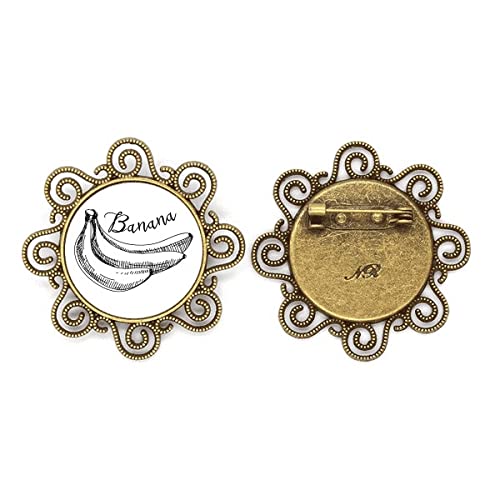 Broche banane et fruits pour filles - Cadeau d'anniversaire parfait