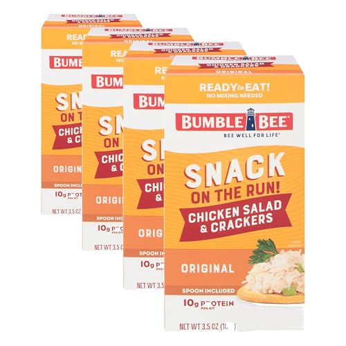 Bumble Bee Snack On The Run! Protein Snack Pack - Original Chicken Salad with Crackers - 10g Protein...