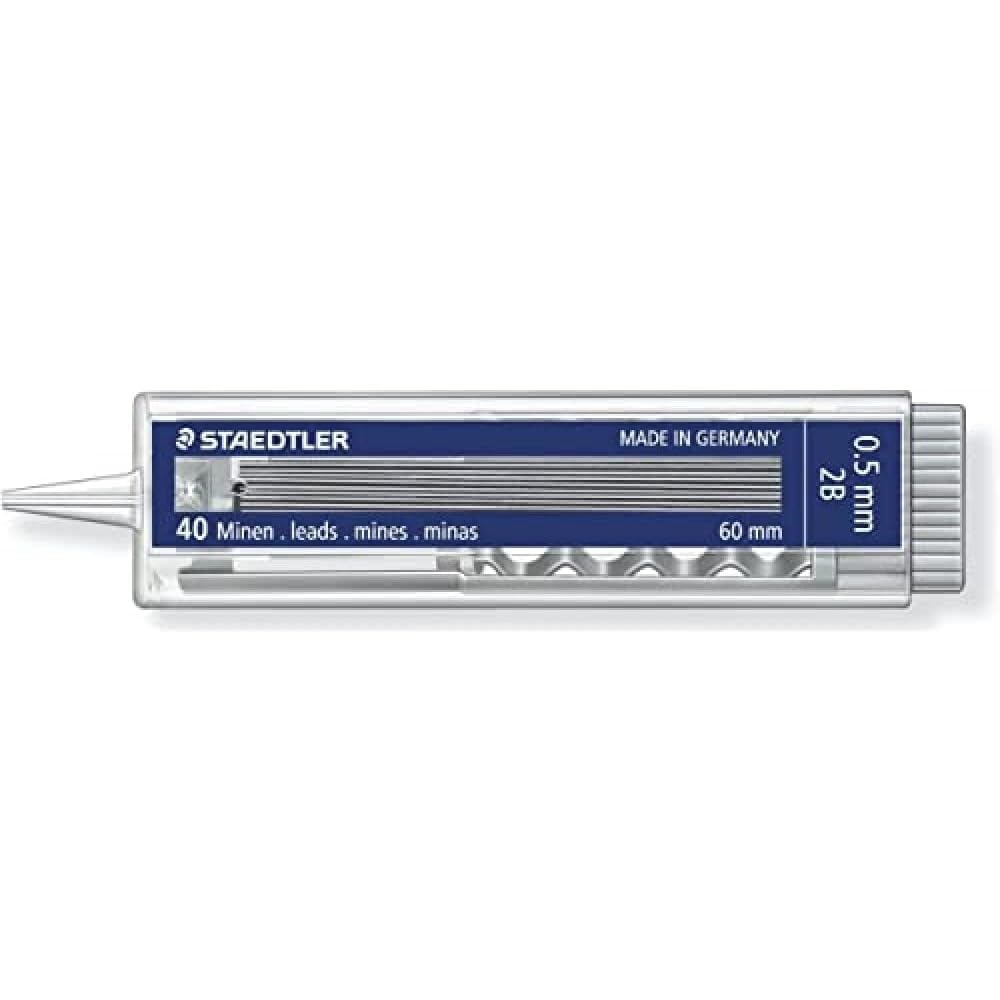 Mines graphite Staedtler Mars Micro Carbon 0.5 2B haute résistance - 2