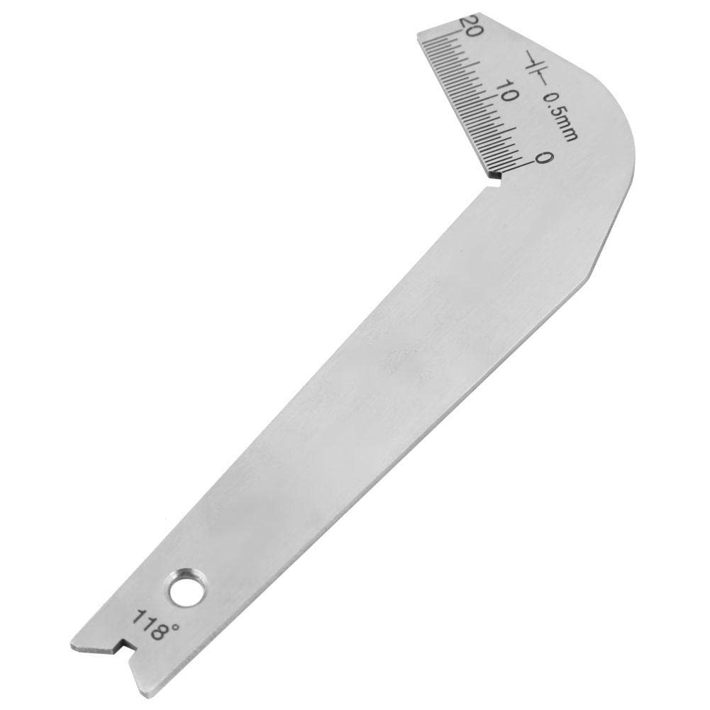 Drill Bit Angle Gauge - Drill Bits Angle Gauge, 3Pcs Drill Angle Gauge Dirll Sharpener Tools S/S Angle Measuring Gage: Industrial & Scientific