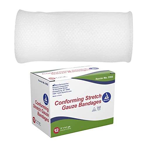 Dynarex 3103 Non Sterile Stretch Gauze Bandage Roll