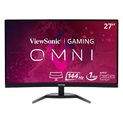 Amazon Crazy 🔥 Deals ViewSonic OMNI VX2768-2KPC-MHD 27 Inch Curved 1440p 1ms 144Hz Gaming Monitor with FreeSync Premium, Eye Care, HDMI and Display Port Black Friday 🔥 ViewSonic OMNI VX2768-2KPC-MHD 27 Inch Curved 1440p 1ms 144Hz Gaming Monitor with FreeSync Premium, Eye Care, HDMI and Display Port